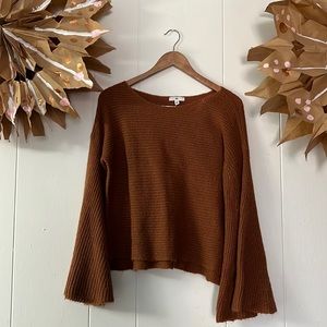 BP Rust flare sleeve sweater